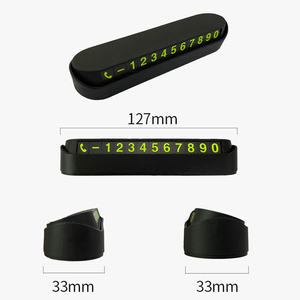 Bán Buôn Thẻ Tấm Phụ Kiện Xe-Phong Cách Tùy Chỉnh Xe Tạm Thời Thẻ Đậu Xe Số Điện Thoại Với Logo - Product Image 3