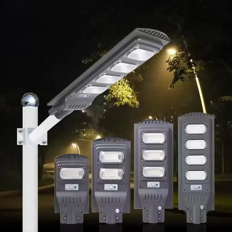 مصباح يعمل بالطاقة الشمسية مضاد للماء Ip65 ABS للاستخدام في الأماكن الخارجية بقدرة 30 60 90 120 150 وات مصباح ليد يُستخدم في الشوارع والمساحات المفتوحة