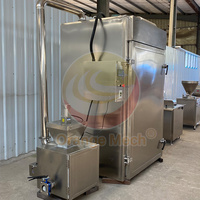 Four à saucisses automatique commercial au gaz / électrique / vapeur, fumoir à viande pour poisson, saucisses et bacon