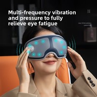 Masque de massage oculaire intelligent alimenté par USB et chauffe-masque avec chaleur et occultation pour soulager la fatigue oculaire et favoriser le sommeil