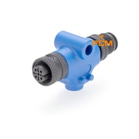 Terminador en Línea NMEA 2000 010-11096-00 M12 Código A Adaptador Micro-change de 5 Pines Macho a Hembra para CAN Bus CANOpen DeviceNet