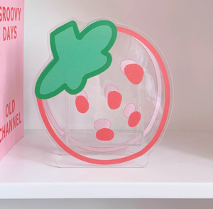 Vigreat personnalisé mignon dessin animé conteneur acrylique porte-stylo Anime bureau Logo personnalisé <span class=keywords><strong>Kawai</strong></span> porte-stylo en plastique avec cadre <span class=keywords><strong>Photo</strong></span> - Product Image 3