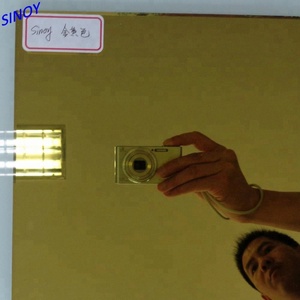 Gold-Colored <b>Mirror</b> Glass Sheet with <b>Silver</b> Coating for Colored Antique Bathroom <b>Mirrors</b> - Product Image 5