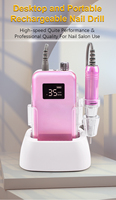 Machine à ongles électrique portable 35000 tr/min, lime à ongles rechargeable avec écran LCD HD pour le retrait du vernis gel, outil de manucure