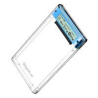 Casing Hard Disk SATA 2.5 Inch Harga Pabrik OEM, USB 3.2 Tipe C Internal 6TB untuk Komputer, Casing HDD Transparan ABS