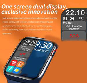 Reloj inteligente HW16 <span class=keywords><strong>Serie</strong></span> 6, reloj inteligente de 1,75 pulgadas, completamente táctil, rastreador de Fitness, presión arterial, papel tapiz personalizado, HW12 - Product Image 4