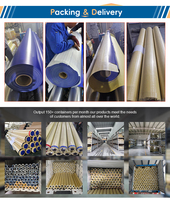 Rouleau de bâche industrielle en PVC 650 g/m² 18 oz, tissu polyester enduit de vinyle PVC renforcé