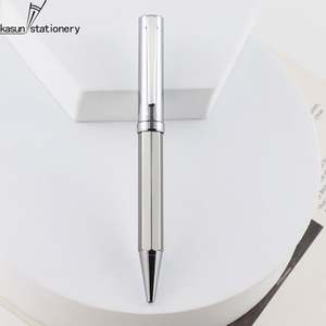 Stylo bille en métal noir neutre haut de gamme avec logo personnalisé, cadeau publicitaire, sensation lourde, papeterie de bureau - Product Image 4