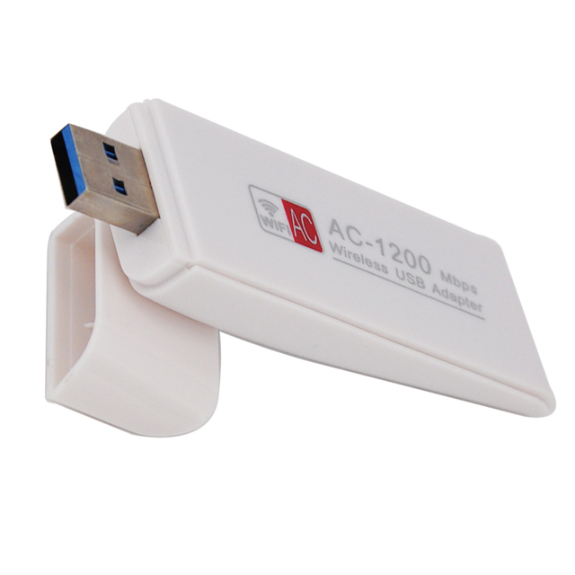 Computer Hardware and Software USB WiFi Adapter AC1200 USB WiFi Dongle Wireless Network Card for Laptop PC