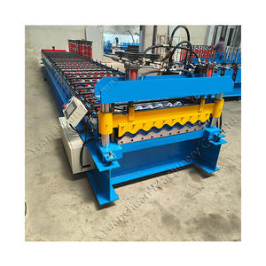 Behälter farbe Stahl fliesen form geräte Verschiedene Spezifikationen der Boden <span class=keywords><strong>deck</strong></span> press maschine Press fliesen form maschine - Product Image 2