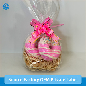 Bombas de Baño Orgánicas de Lujo OEM en Forma de Donut Rosa, Hechas a Mano, Veganas, Naturales, Efervescentes, con Etiqueta Privada, Caja de Regalo Colorida, Estilo Adorable - Product Image 2