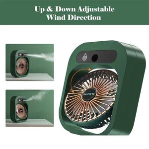 New Arrived Air Conditioning Fan Desk Cooler Fan Air Cooling USB Rechargeable Humidifier Portable <b>Spray</b> Fan With 3 Wind Speeds - Product Image 4