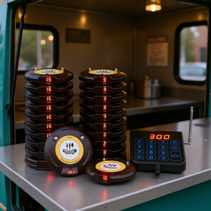 Système d'appel sans fil Vevor pour restaurants, 20 unités, portée 500m, avec bipeurs pour signalisation de file d'attente et appel client, utilisation intérieure - Product Image 2