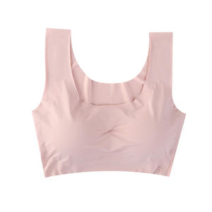 Vente en gros de <span class=keywords><strong>soutien</strong></span>-<span class=keywords><strong>gorge</strong></span> sans bretelles grande taille pour femmes, sans armatures, soie glacée froncée, logo pour course à pied, yoga, <span class=keywords><strong>sport</strong></span>, <span class=keywords><strong>soutien</strong></span>-<span class=keywords><strong>gorge</strong></span> sans couture - Product Image 6