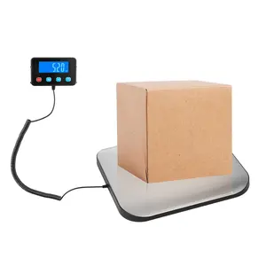 High Precision Lcd Display 200kg 440lbs Electronic Postage Warehouse Suitcase Stainless Steel Luggage Scale Shipping Scale