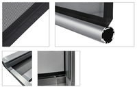 Moustiquaire rétractable horizontale en polyester pour porte, anti-insectes, pour chambre et cuisine