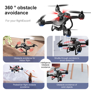 Drone Portatile 6K per Fotografia Aerea con Doppia Fotocamera, Funzioni di Evitamento Ostacoli e Hovering, Aeromobile Giroscopico Sportivo - Product Image 2
