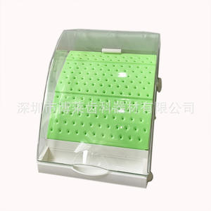 142-Hole Drawer-Type Dental Bur Sterilization <b>Box</b> Colored Plastic with Metal <b>Material</b> for High and Low Handpiece Bur <b>Storage</b> - Product Image 3