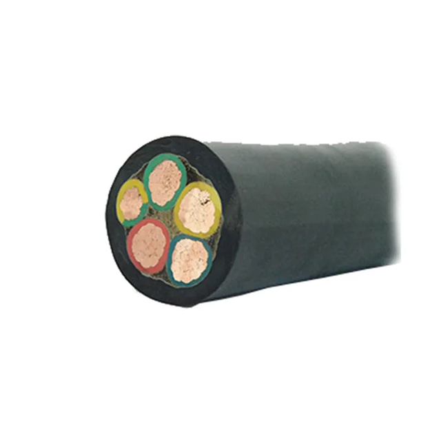 H07rn-F 300v 500v 5x16mm2 Flexible Copper Conductor Epr Rubber Sheathed Cable