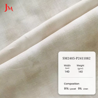 Tissu en lin imprimé en lyocell mélangé, écologique et doux pour la peau, à motifs floraux, pour vêtements et robes