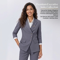 6593 Costume professionnel élégant pour femme automne-hiver, uniforme de direction pour hôtel, réceptionniste, tenue de travail haut de gamme
