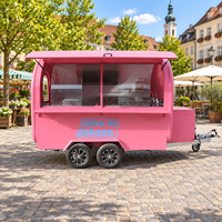 Nouvelle remorque de type conteneur pour la vente de café, hamburgers, frites, glaces, barbecue, bus de restauration mobile, conforme aux normes CE et DOT