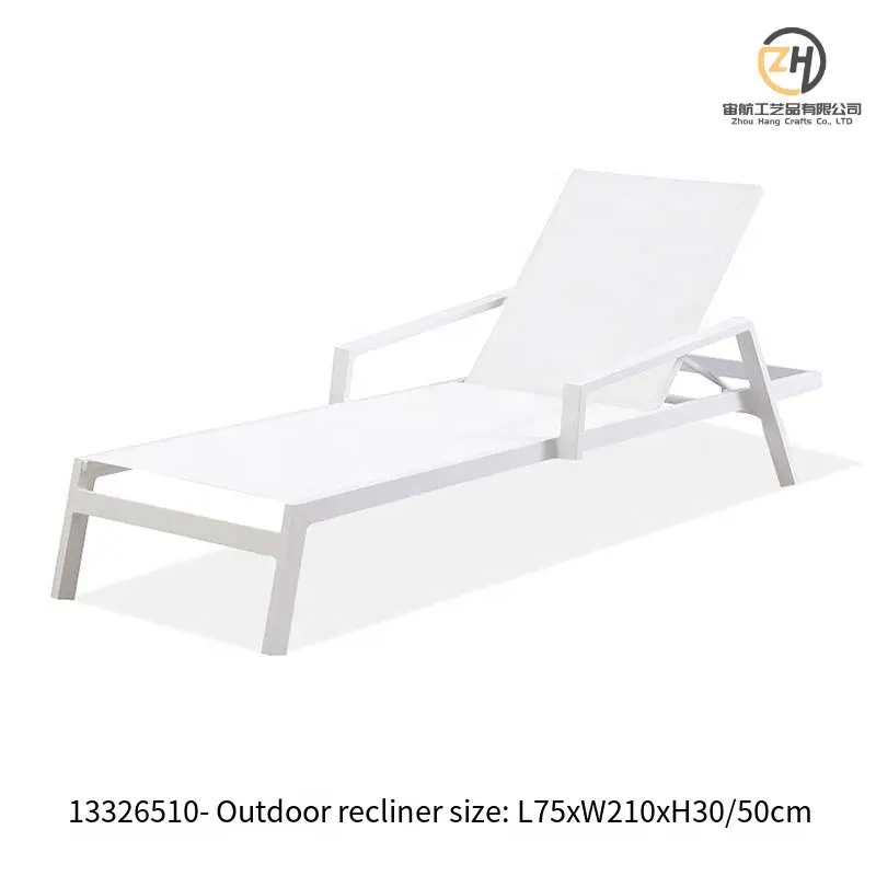 كرسي الشاطئ قابل للتعديل المقاوم للرطوبة على الشاطئ Teslin مع مساند للذراع