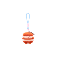 Porte-clés en peluche Dongpo Pork amusant, jouet en peluche en forme de plat de cuisine chinoise, pendentif mignon en forme de viande braisée, porte-clés en peluche doux pour sac à dos, cadeau