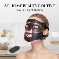 Masque facial LED sans fil rechargeable pour la photothérapie et les soins de la peau