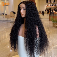 Perruques Lace Front sans colle, cheveux naturels vietnamiens, ondulations Water Wave, avec dentelle frontale HD, pour femmes noires - Fournisseur Alibaba en vogue