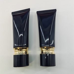Luxury Customized <b>Plastic</b> Oval Cosmetic <b>Tube</b> For Sunblock Sunscreen Cream With Gold Oval Screw Cap Special Unique Shape <b>Tube</b> - Product Image 1