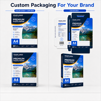 Feuille de papier photo A4, papier photo brillant, papier jet d'encre imprimable recto-verso, texture brillante pour Epson D700, papier photo texturé