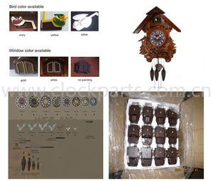 Youngtown thạch anh phong trào cho Diy Đồng hồ keshi cúc cu Đồng hồ cơ chế vuông nhựa DIY đồng hồ với Pin điện - Product Image 5