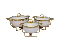 Marmite à soupe en céramique au design moderne, chauffe-plat, plat de service pour buffet de mariage, chauffage sur cuisinière