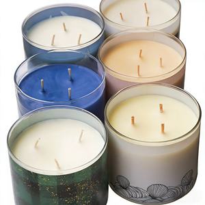 Sevgililer günü anneler günü masaj yağı koku mumlar soya balmumu kokulu özel etiket otel 3 fitil kokulu mum koleksiyonu - Product Image 6