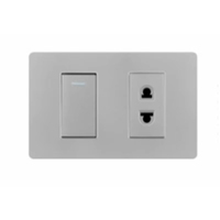 Prise d'interrupteur mural de haute qualité Prise simple 3 pôles et prise USB + prise TYPE-C Prise de charge USB