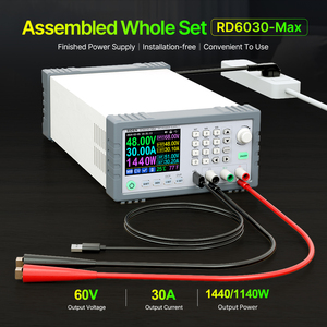 Conjunto Completo RD RD6030-Max Fuente de Alimentación de Laboratorio de Banco 60V 30A AC a DC con Control Digital Ajustable para Carga de Baterías 1140W/1440W - Product Image 2