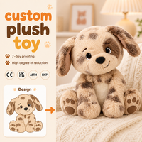 Juguete de Peluche Personalizado OEM ODM, Desde el Dibujo Hasta el Producto Final, Perro de Peluche Suave, Juguete de Peluche de Perro Butter para Marca y Promoción
