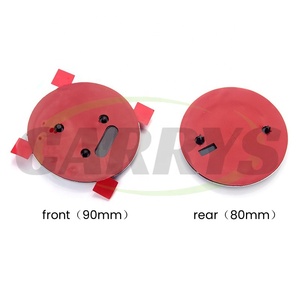 8cm 9cm phía trước phía sau nắp ca-pô huy hiệu bạc đen chất lượng cao biểu tượng - Product Image 3