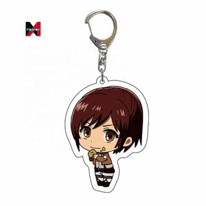 Soporte para bolsa, accesorio para llave de coche, etiqueta de Anime, venta al por mayor, llavero acrílico Attack On Titan - Product Image 5