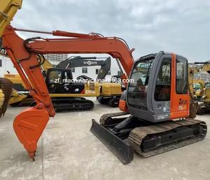 Excavatrice Hitachi ZX75 d'occasion, chenille d'occasion avec moteur, pompe, composants principaux, capacité de la cuvette de 0,33 m, garantie d'un an - Product Image 5