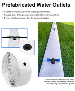Tuyaux en plastique résistants aux UV pour l'agriculture, 100 m, cavité pré-perforée, ligne principale de goutte-à-goutte préfabriquée automatisée - Product Image 3