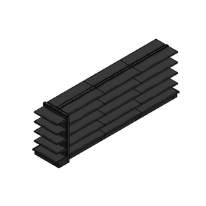 Estanterías de Fácil Instalación, Resistentes, de Madera Negra para Tiendas, Góndola Metálica para Supermercados - Product Image 1