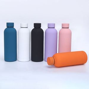 Small Mouth Stainless Steel Vacuum <b>Thermos</b> <b>Bottle</b> Large Capacity Outdoor Sports Water Cup Insulated Cold Drink - Product Image 2