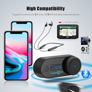 Casque de <span class=keywords><strong>moto</strong></span> FreedConn T-COM VB avec <span class=keywords><strong>kit</strong></span> interphone sans fil longue portée Full Duplex et radio FM - Product Image 5