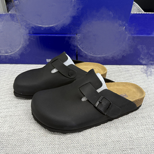 Sandalias <span class=keywords><strong>Birkenstock</strong></span> Bostones Personalizadas para <span class=keywords><strong>Mujer</strong></span>, con Hebilla Ajustable, Soporte de Arco de Gamuza, Zuecos Birken de Corcho, Pantuflas para <span class=keywords><strong>Mujer</strong></span> - Product Image 4