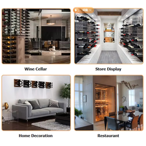 Portabottiglie di vino in alluminio per Home Bar - Product Image 3