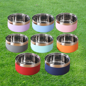 LyhoCink ucuz fiyatlar için özel Logo hayvan mama kabı s 304 paslanmaz çelik köpek kase su gıda hayvan mama kabı - Product Image 6