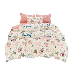 Vente en gros 100% <span class=keywords><strong>housse</strong></span> <span class=keywords><strong>de</strong></span> <span class=keywords><strong>couette</strong></span> en coton lavé organique 200TC et ensemble <span class=keywords><strong>de</strong></span> draps <span class=keywords><strong>de</strong></span> lit 3 pièces King Size avec remplissage en PVC pour la maison ou l'hôtel - Product Image 1