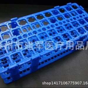 ชั้นวางหลอดทดลองแบบพับได้ 15 มม. ยี่ห้อ Taizhou Jianjun Medical Supplies ชั้นวางหลอดหมุนเหวี่ยง 44 ช่อง สำหรับใช้ในห้องปฏิบัติการ - Product Image 1